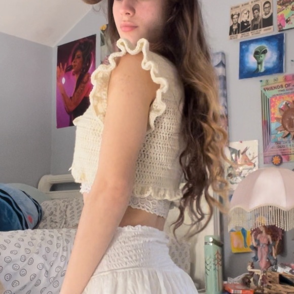 Handmade crochet bolero cardigan cropped - Picture 2 of 4